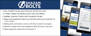 Shazam Bolts has a fresh new look and increased functionality.
