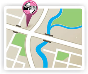 SHAZAM Privileged Status ATM Locator signified by a graphic of a map with a pin marker